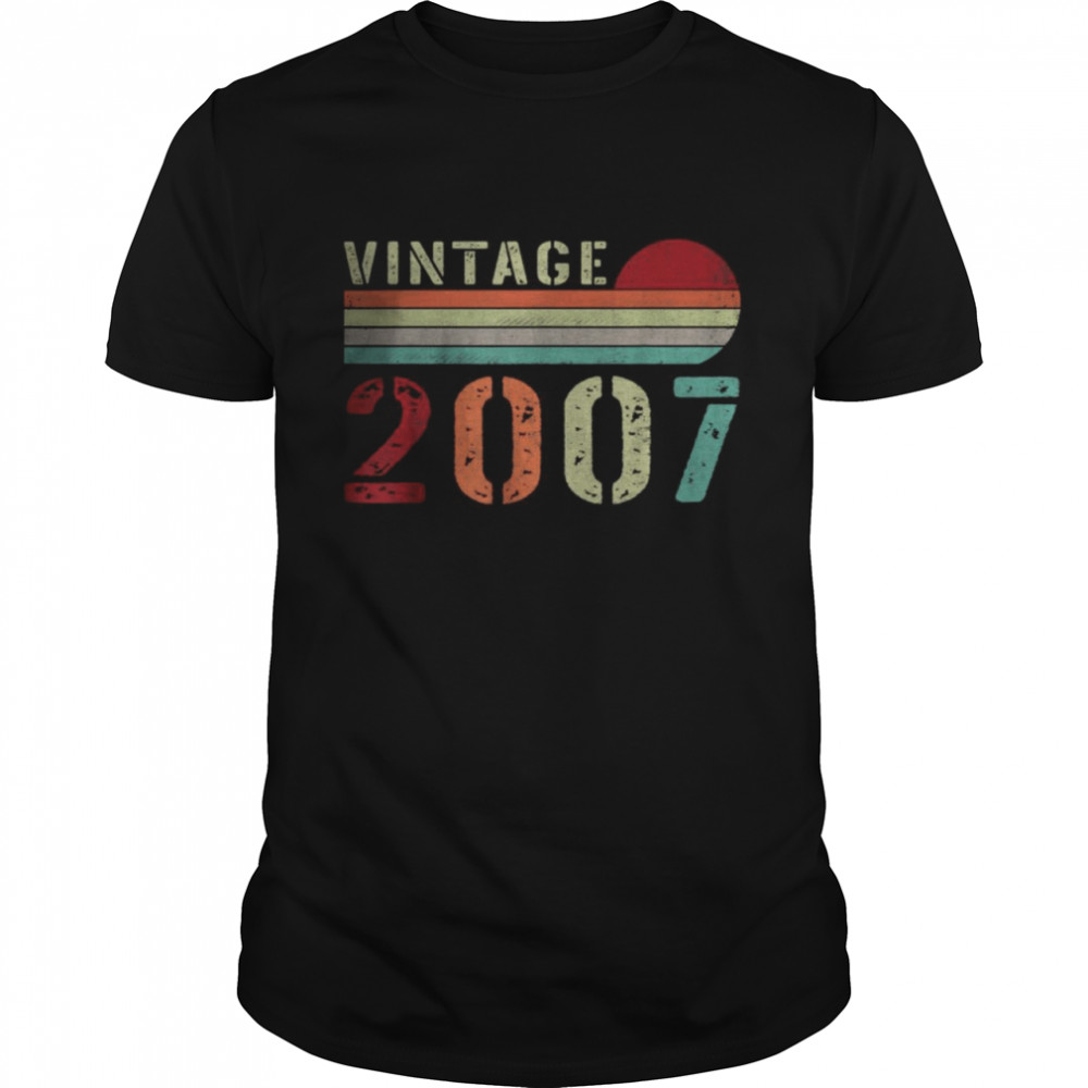 Vintage 2007 15 Years Old 15th Birthday T-Shirt