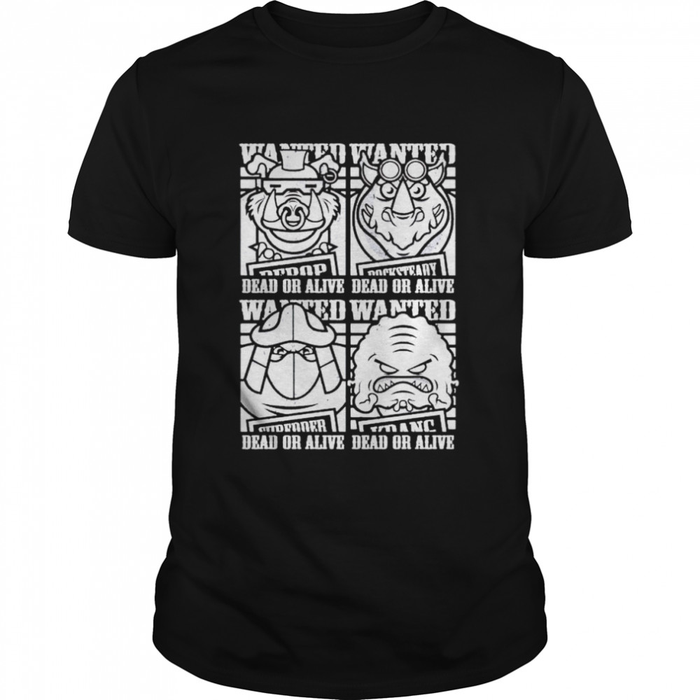 TMNT most wanted dead or alive shirt
