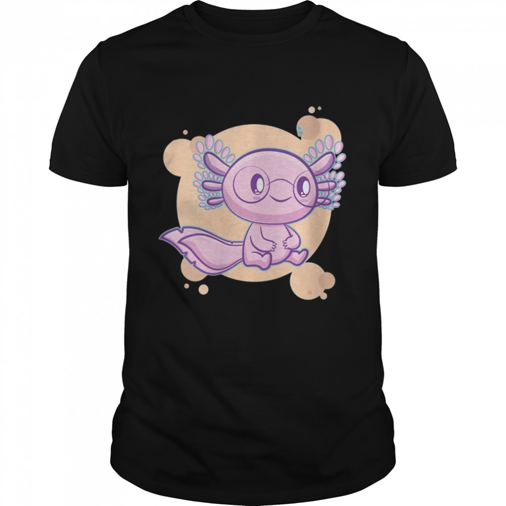 Bubble Tea Axolotl Boba Milk Kawaii Anime Pastel Goth Cute Shirt