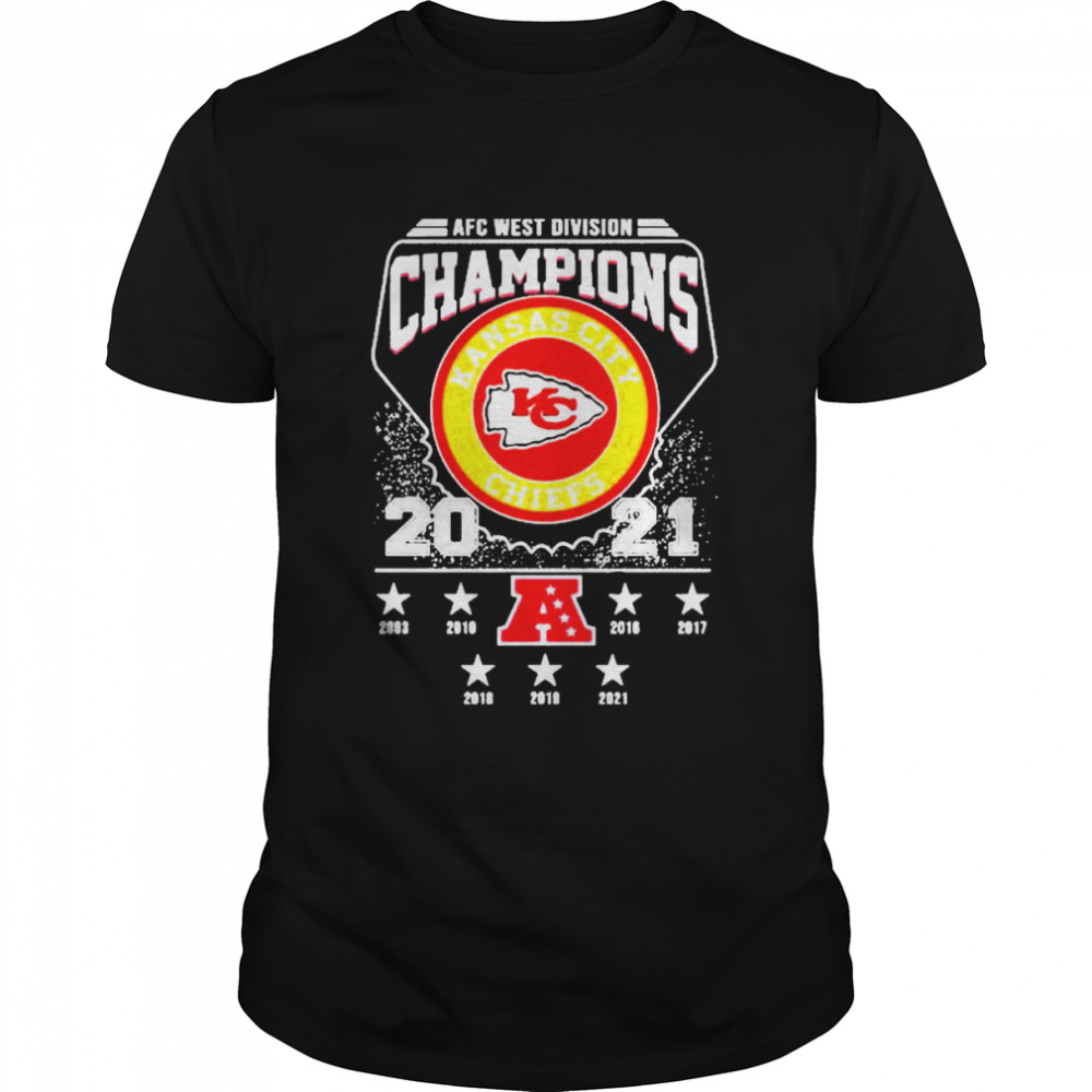 AFC West Division Champions Kansas City Chiefs 2021 Shirt