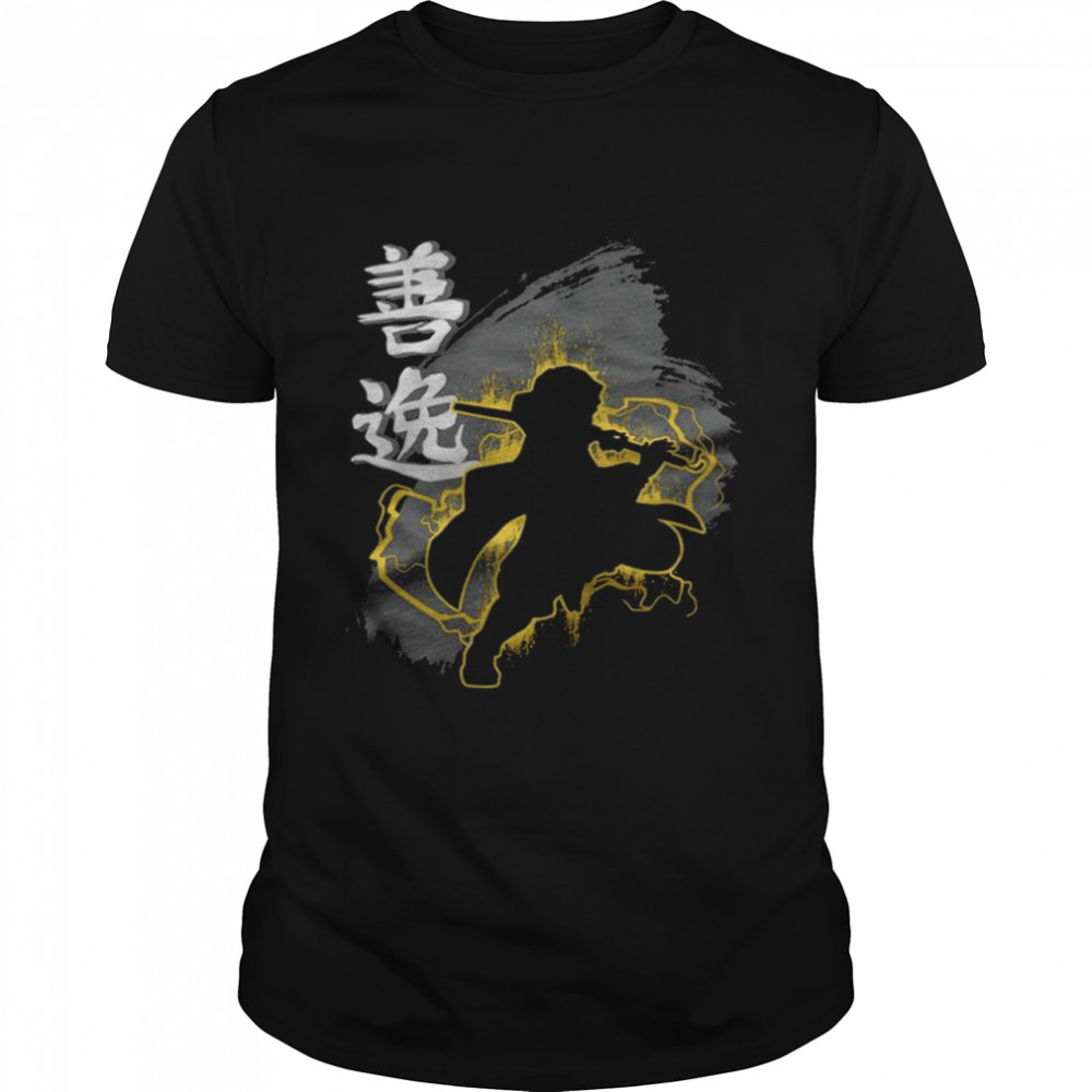 Demon Slayer Zenitsu Agatsuma fight shadow T-shirt