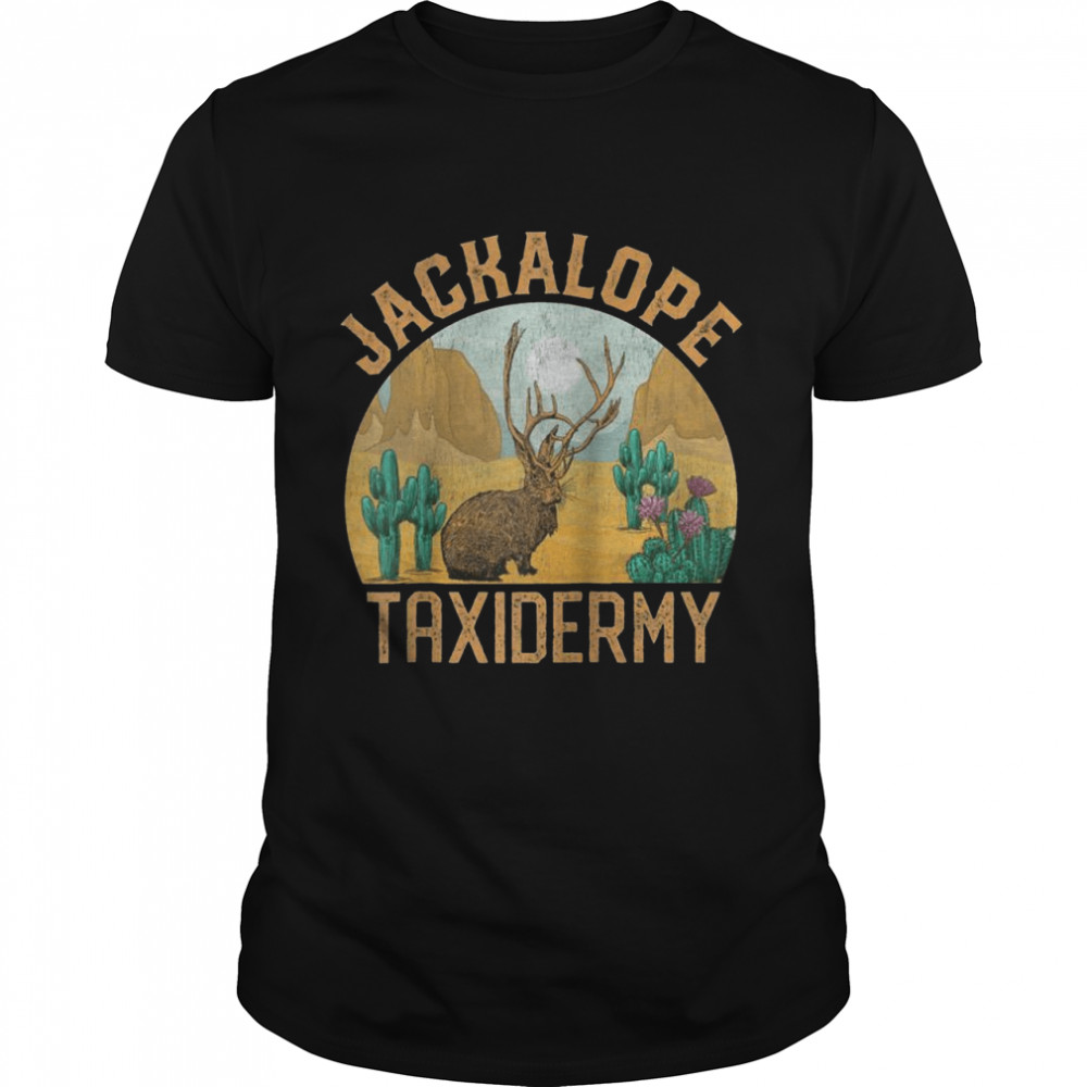 JACKALOPE Taxidermy Desert Mountain Cactus Vintage Animal Shirt