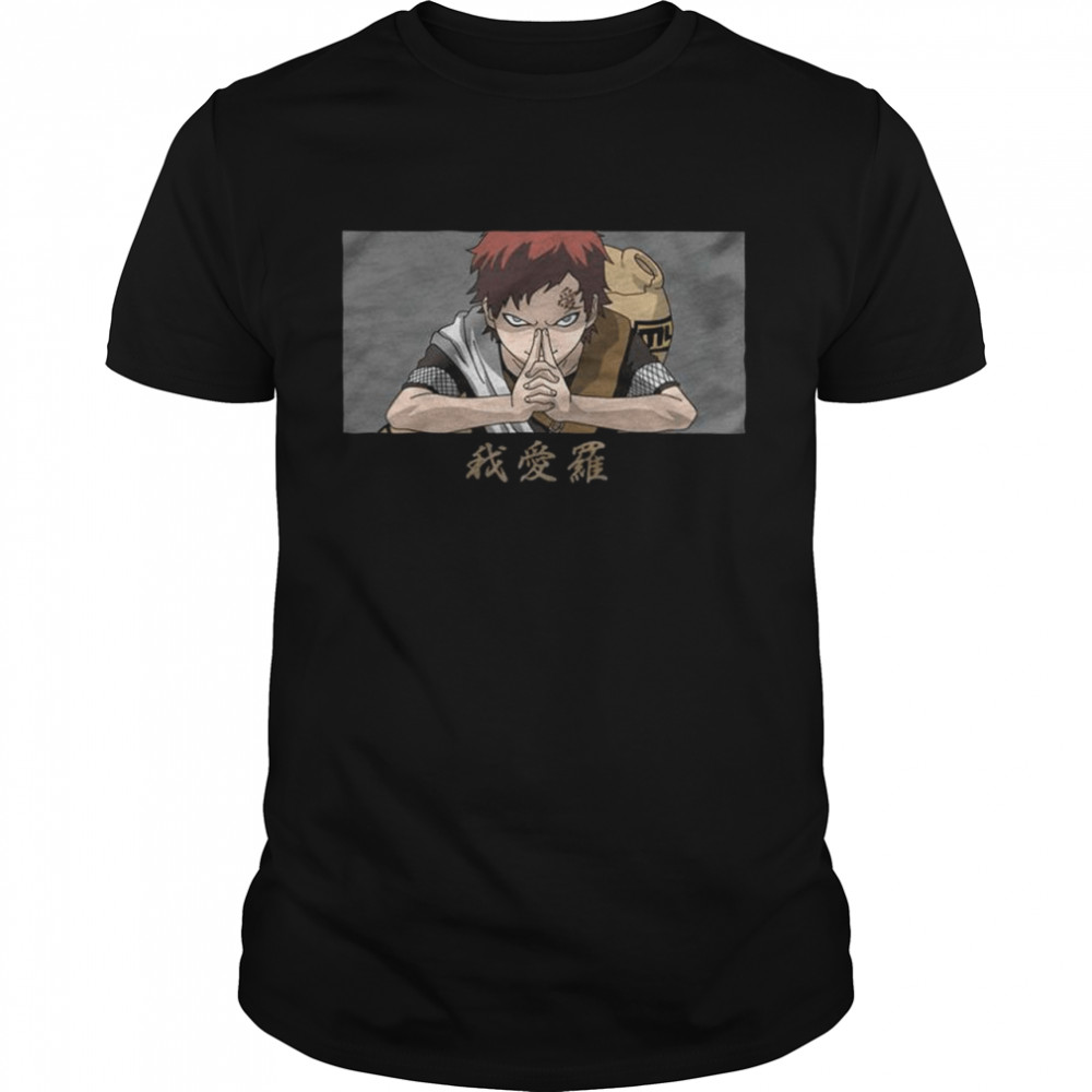 Naruto Shippuden Gaara fight T-shirt