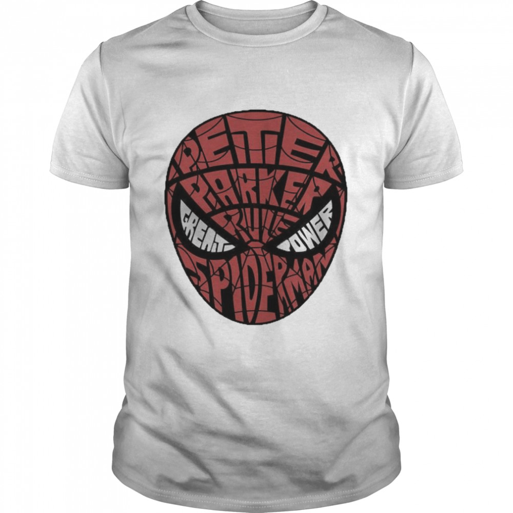 Spider-man Peter Parker rule Spider-man great power shirt