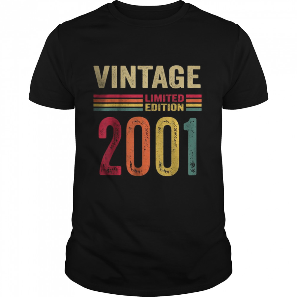 Vintage 2001 Limited Edition 21st Birthday T-Shirt