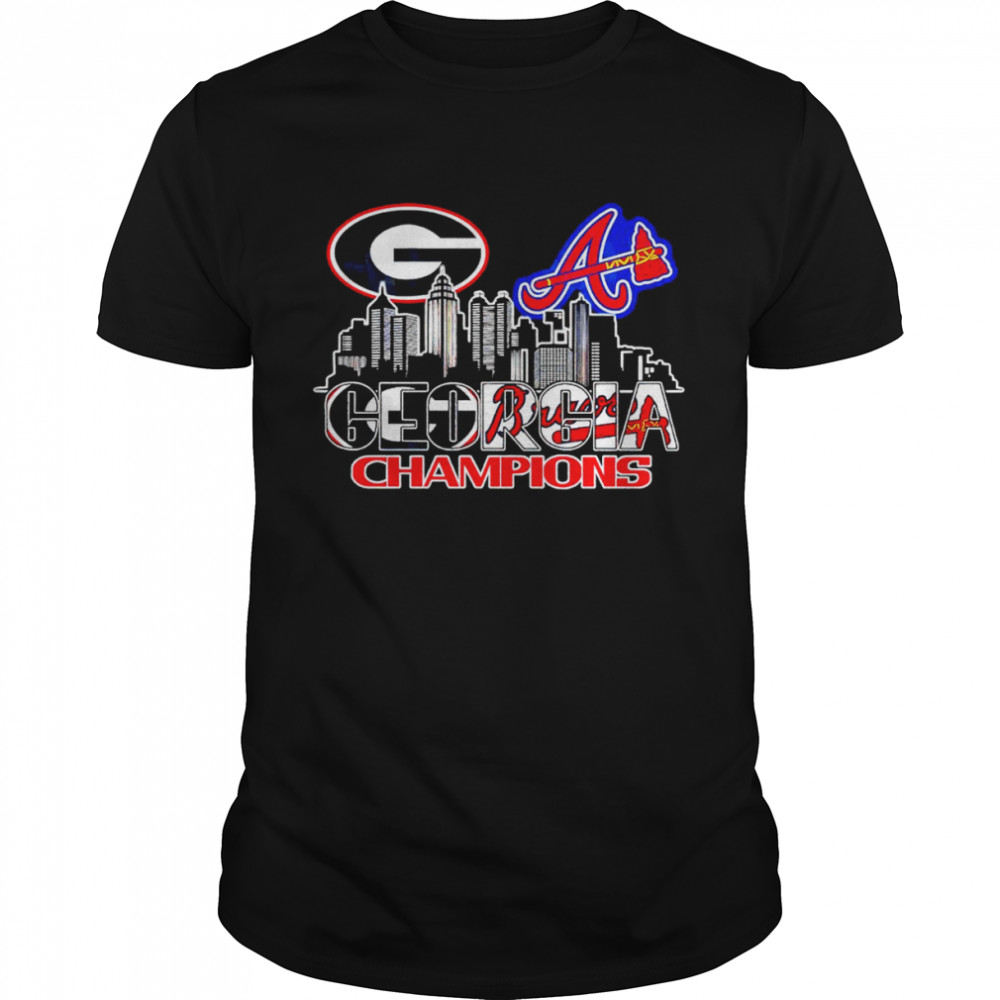 2022 Champions Uga Bulldogs Braves Ncaa Georgia Bulldogs Shirt