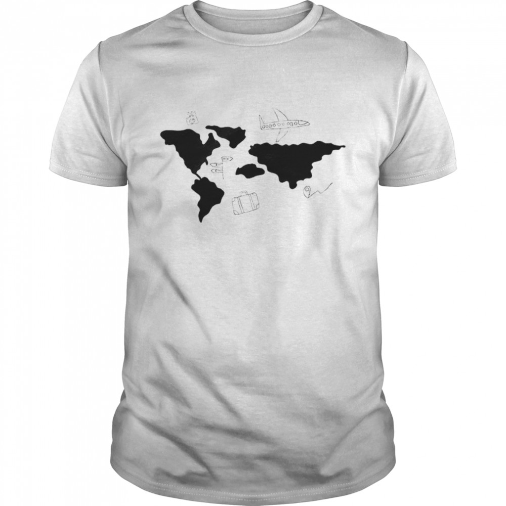 Airplane travel the world funny T-shirt