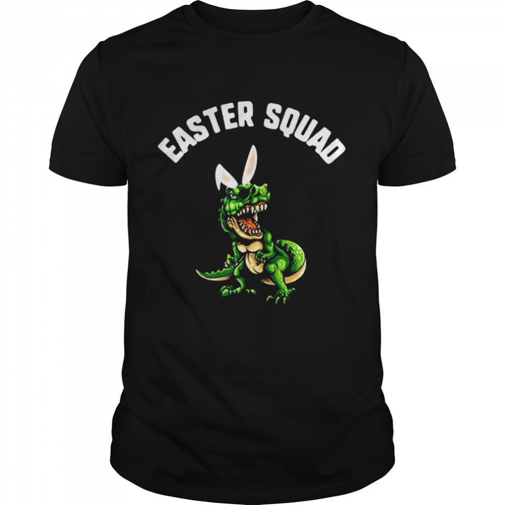 Easter Squad Trex Dinosaur Bunny Ears Shirt
