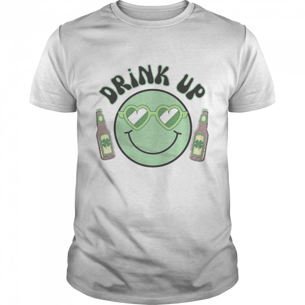 Drink Up Smiley St. Patricks Tee Shirt