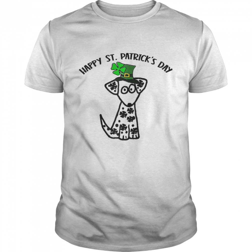 Smileteesholiday Dalmatian Dog Happy St Patrick’s Day Shirt