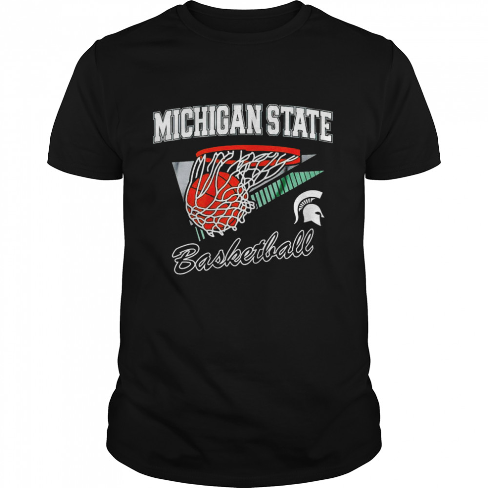 Spartans with this retro Michigan State Basketball shirt