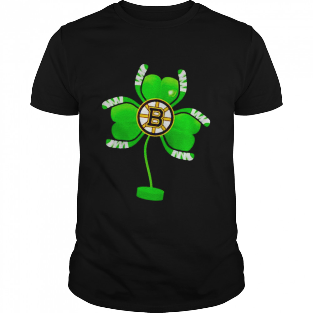 Boston Bruins shamrock hockey tree St Patrick’s day shirt