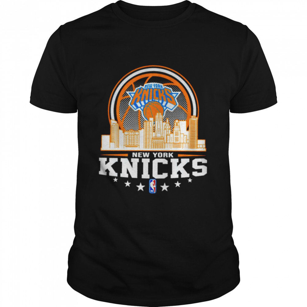 New York Knicks NBA City Skyline shirt