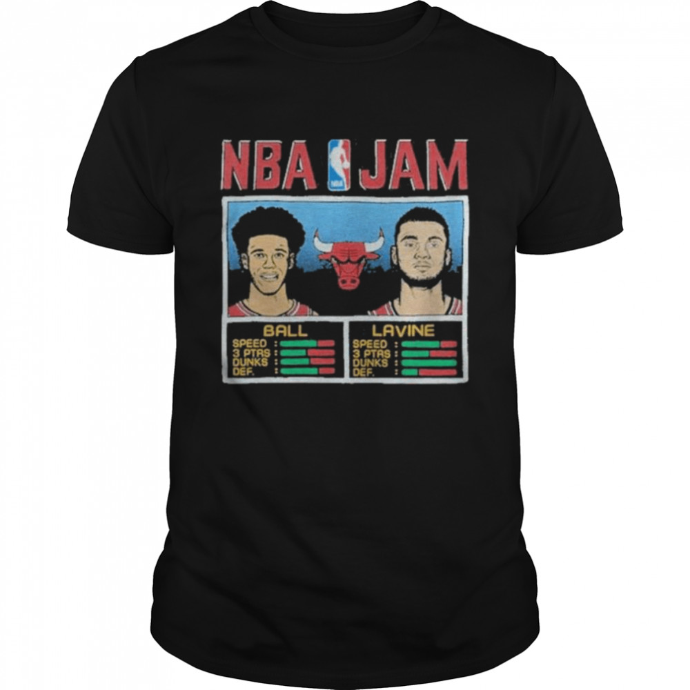 NBA Jam Bulls Ball and Lavine Shirt