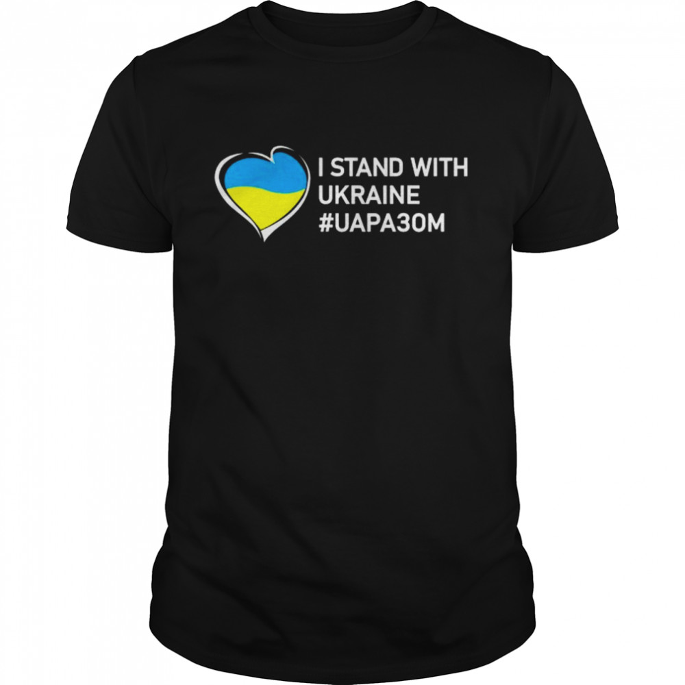 Heart I stand with ukraine marathon of unity of ukraine shirt