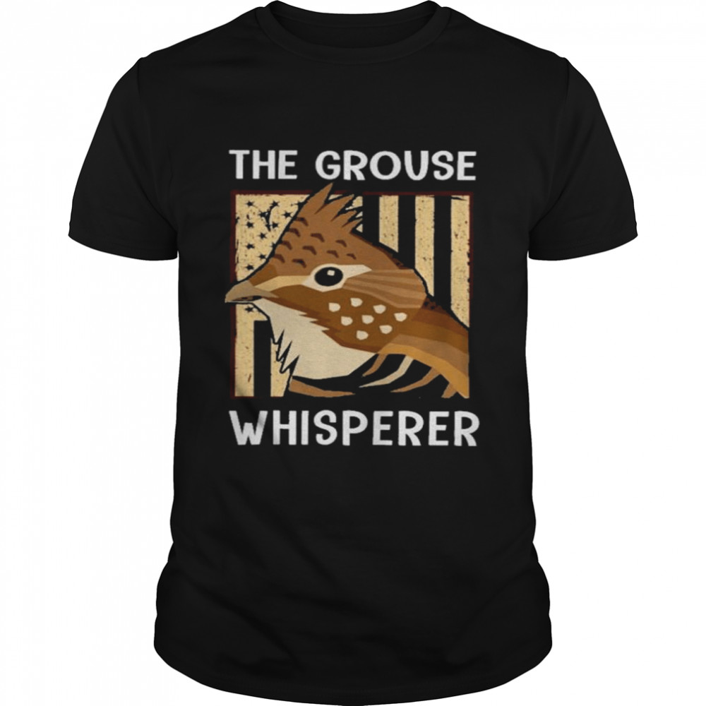 The Grouse Whisperer Love Grouse american flag shirt