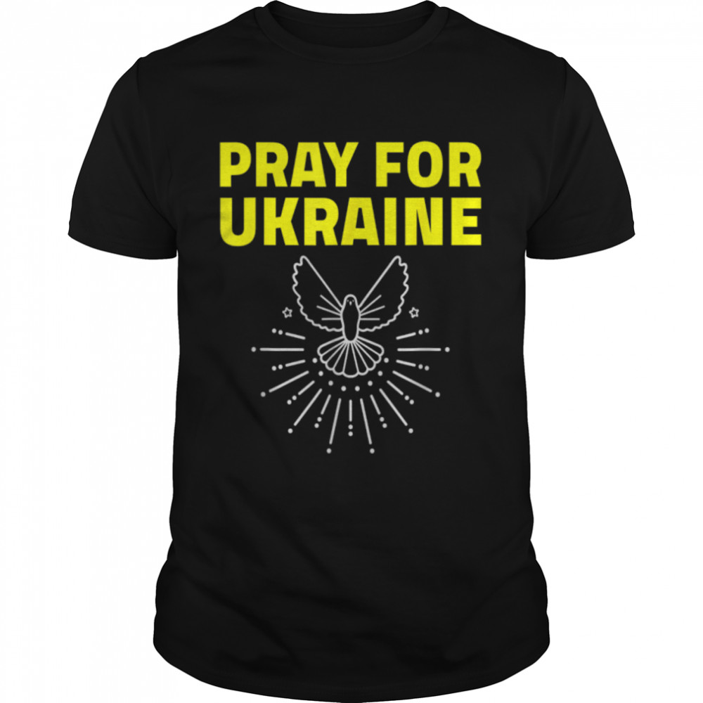 Ukraine Shirt Support Ukraine Dove Pray For Ukraine T-Shirt B09TPK9KQR