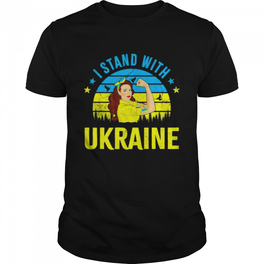 Ukraine Strong Women Girls I Stand With Ukraine Peace Ukraine shirt