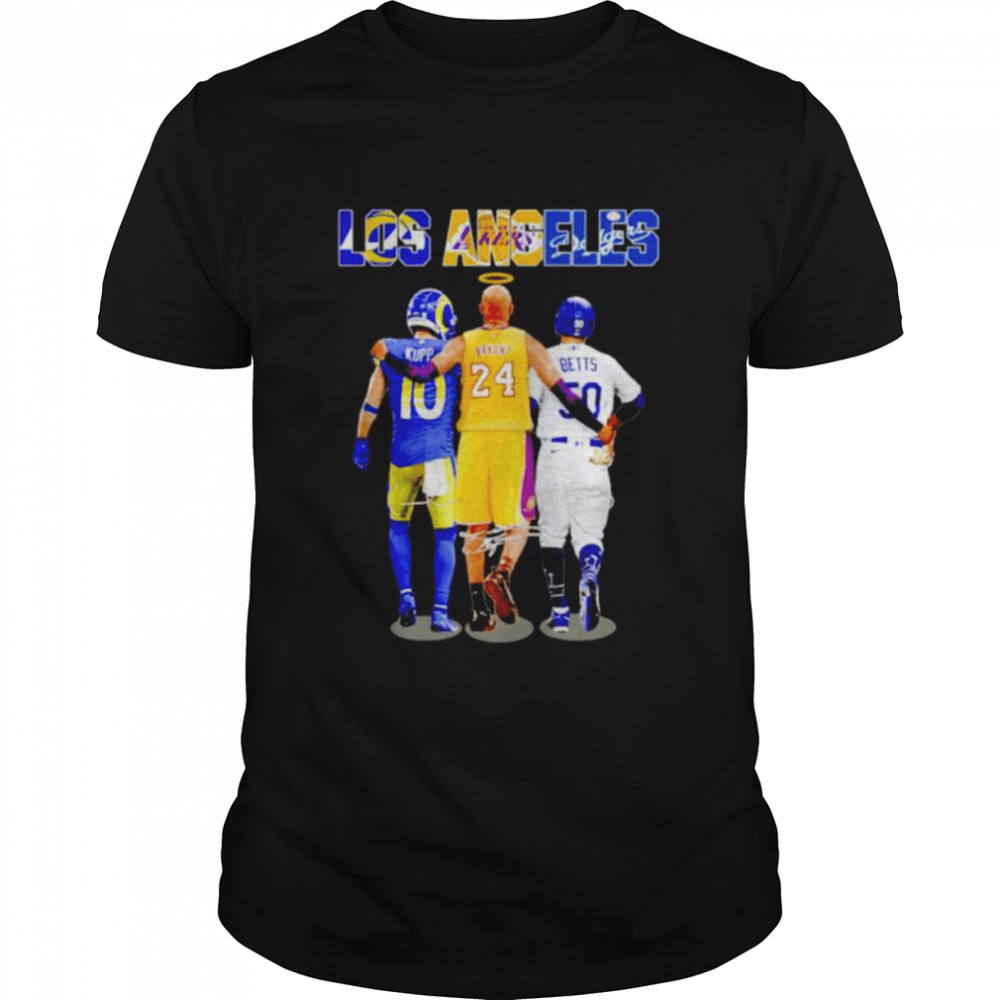 Los Angeles Cooper Kupp Kobe Bryant and Mookie Betts signatures shirt