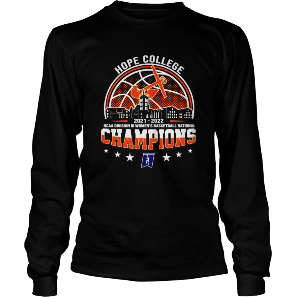 Hope College NCAA Division III Women’s Basketball National Champions 2021-2022  Long Sleeved T-shirt