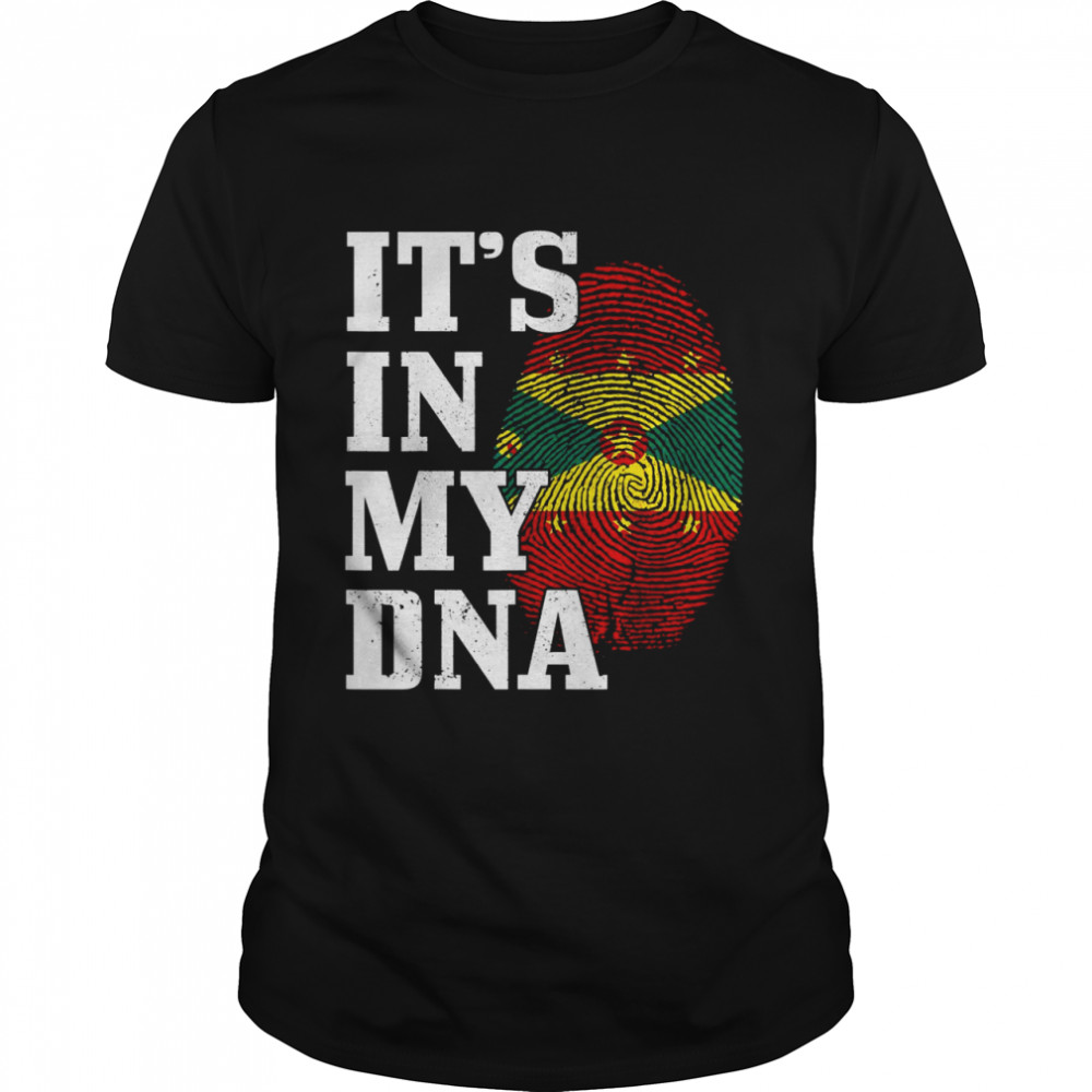 Grenada It’s In My DNA Grenadian Flag Pride Caribbean Shirt