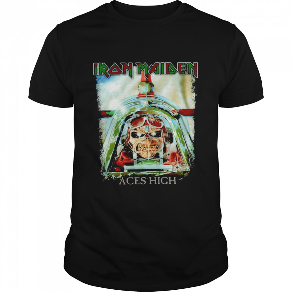 Iron Maiden Aces High logo shirt