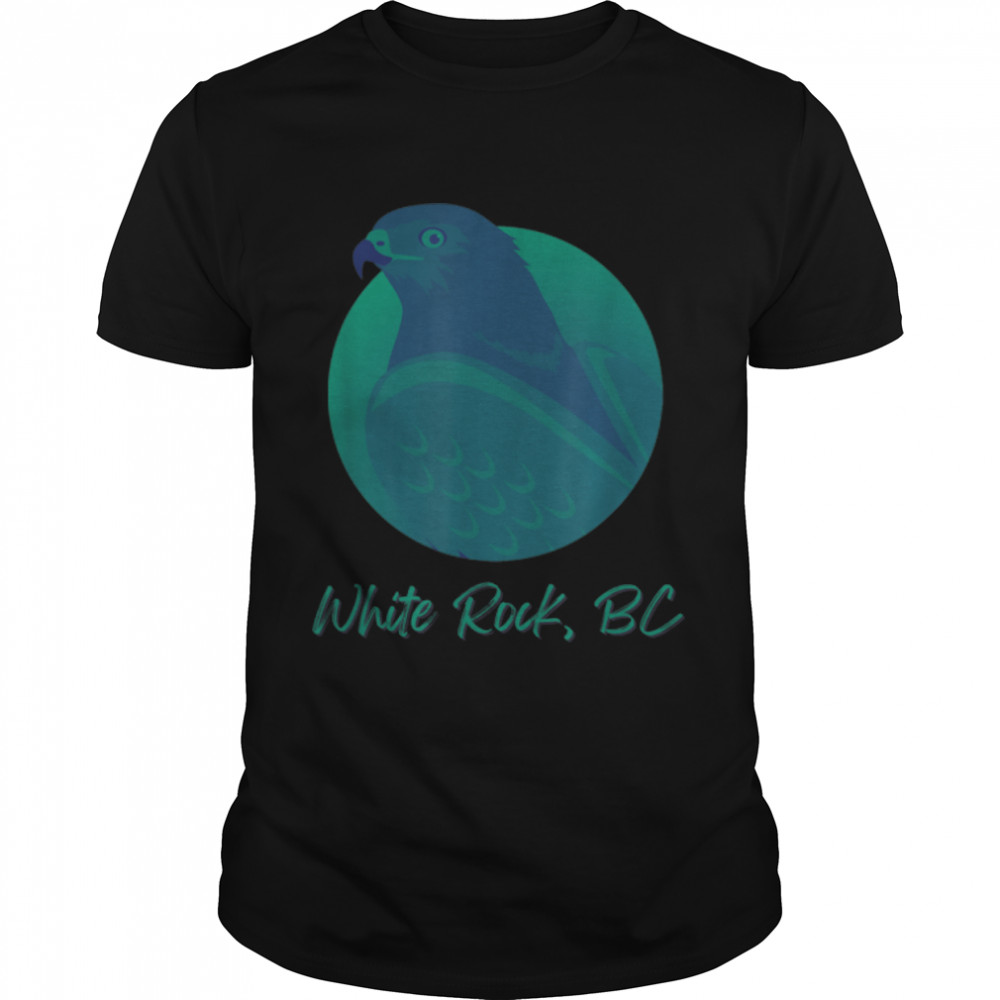 White Rock BC Osprey Sea Green Raptor Ocean Bird T-Shirt B09W5T878B