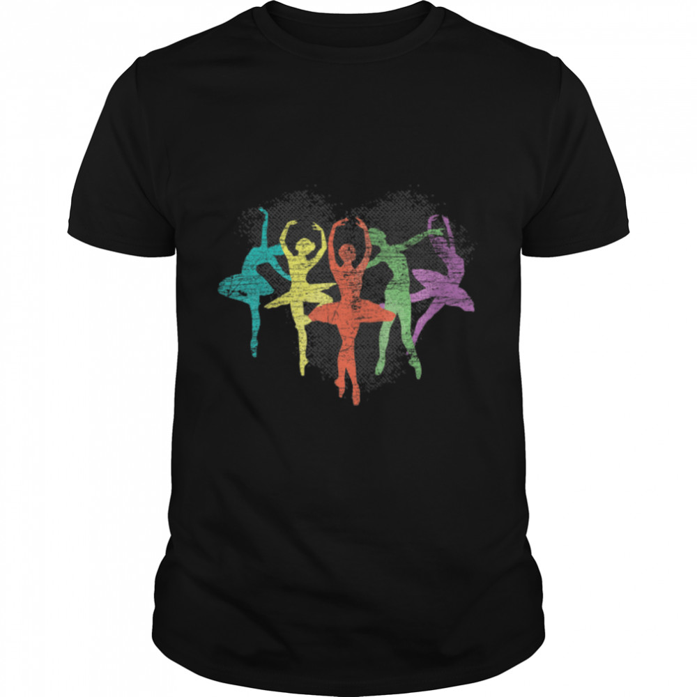Colorful Ballerina Ballet Dance Ballet Dancing Ballet T-Shirt B09W9NLGL8