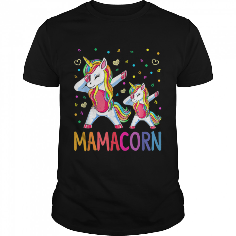 Mamacorn Unicorn Mom Baby Funny Mother’s Day T-Shirt B09W8GJQ49