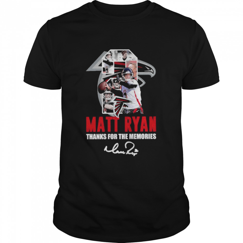 Matt Ryan thanks for the memories signature shirt