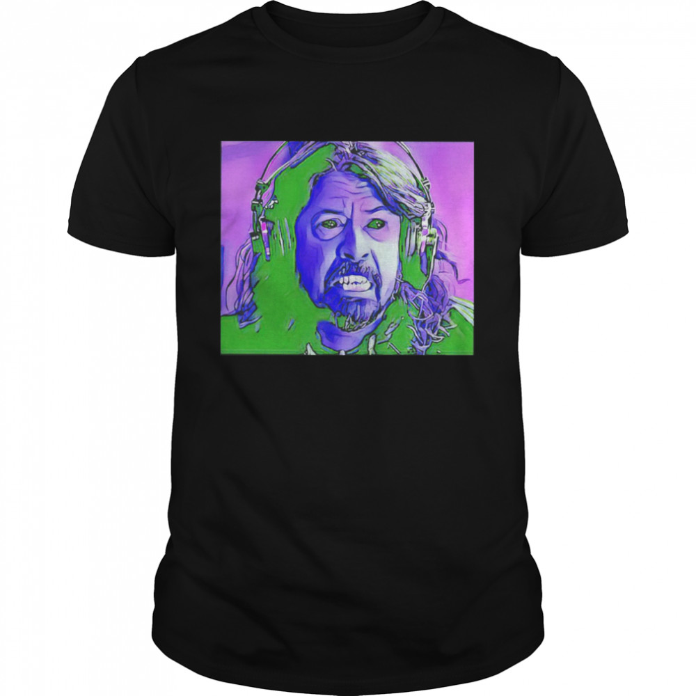 Dave Grohl purple art T-shirt