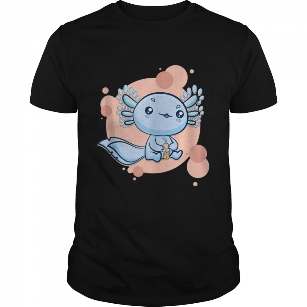 Bubble Tea Axolotl Boba Milk Kawaii Anime Pastel Goth KPop Shirt