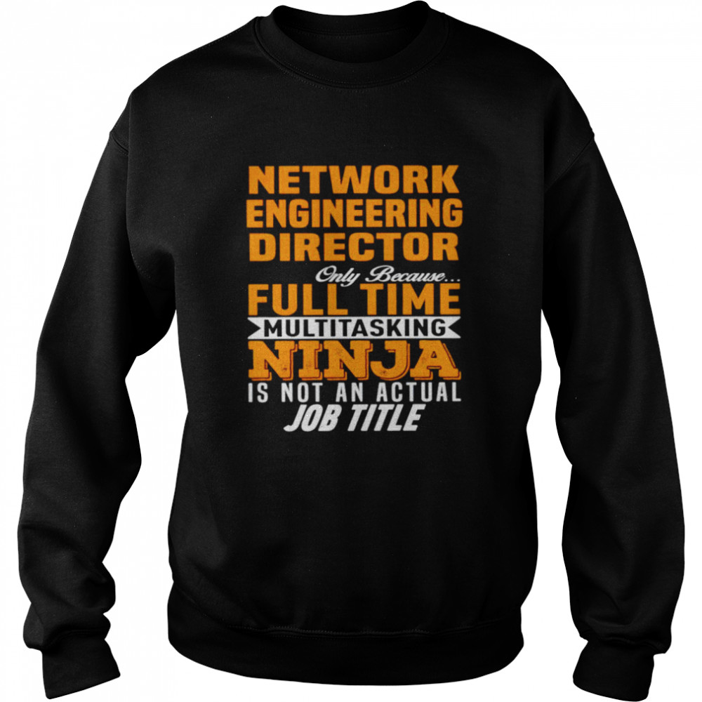 Network engineering director only shirt Unisex Sweatshirt
