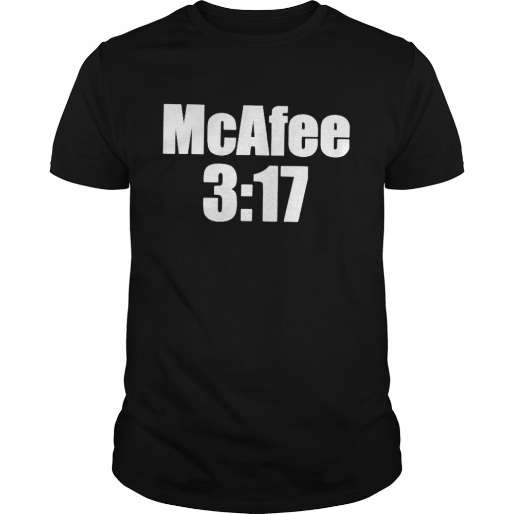 McAfee 3 17 shirt