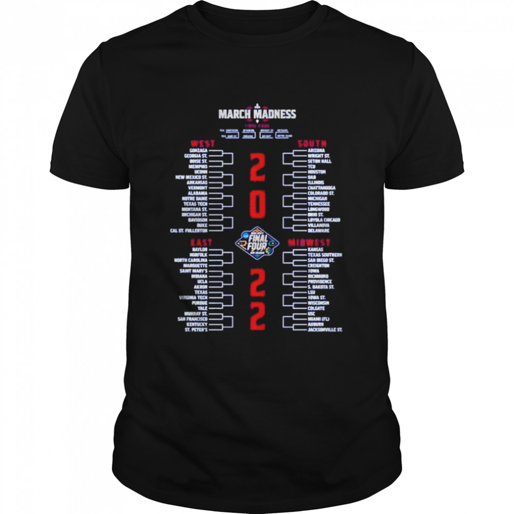 final Four March Madness 2022 West South East Midwest Shirt