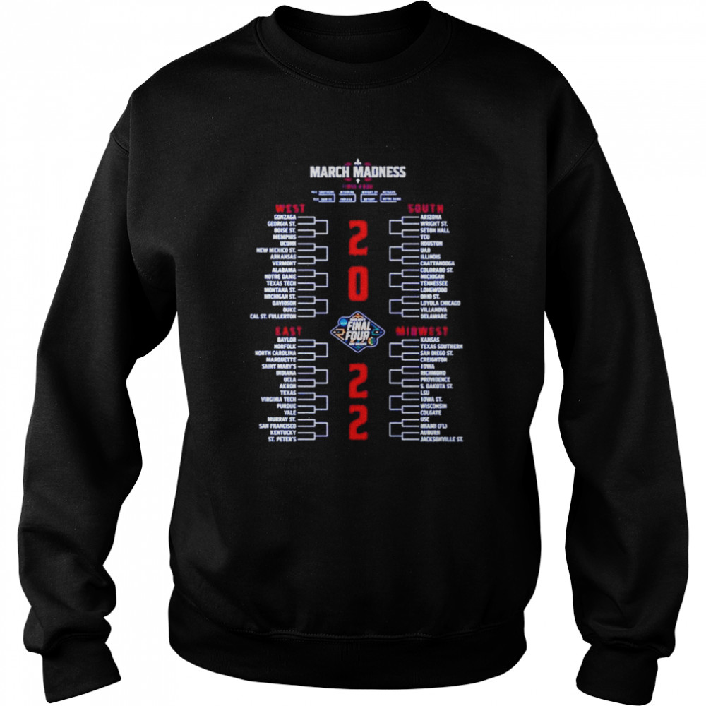 final Four March Madness 2022 West South East Midwest  Unisex Sweatshirt
