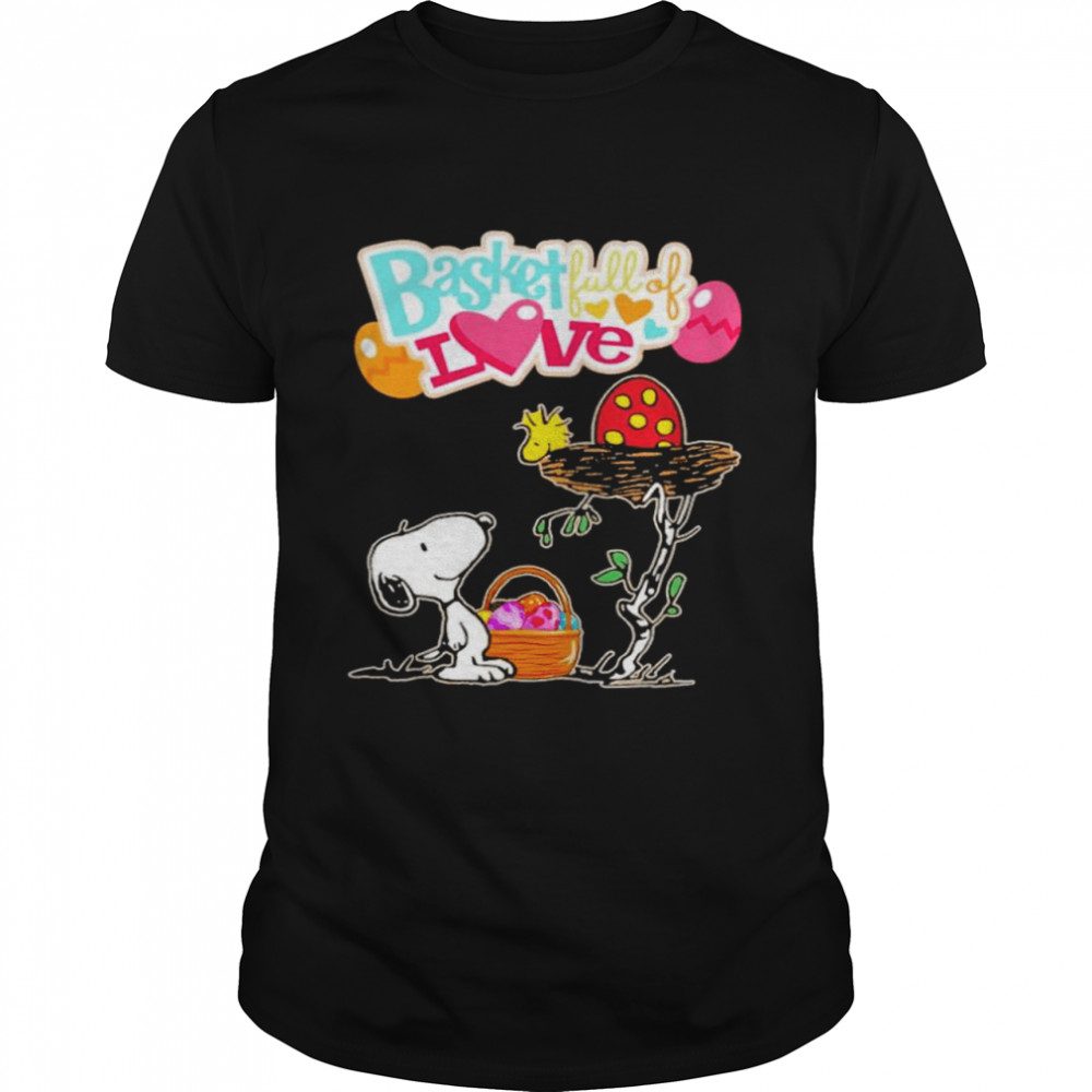 Snoopy and Woodstock basket full of love shirt Classic Men's T-shirt