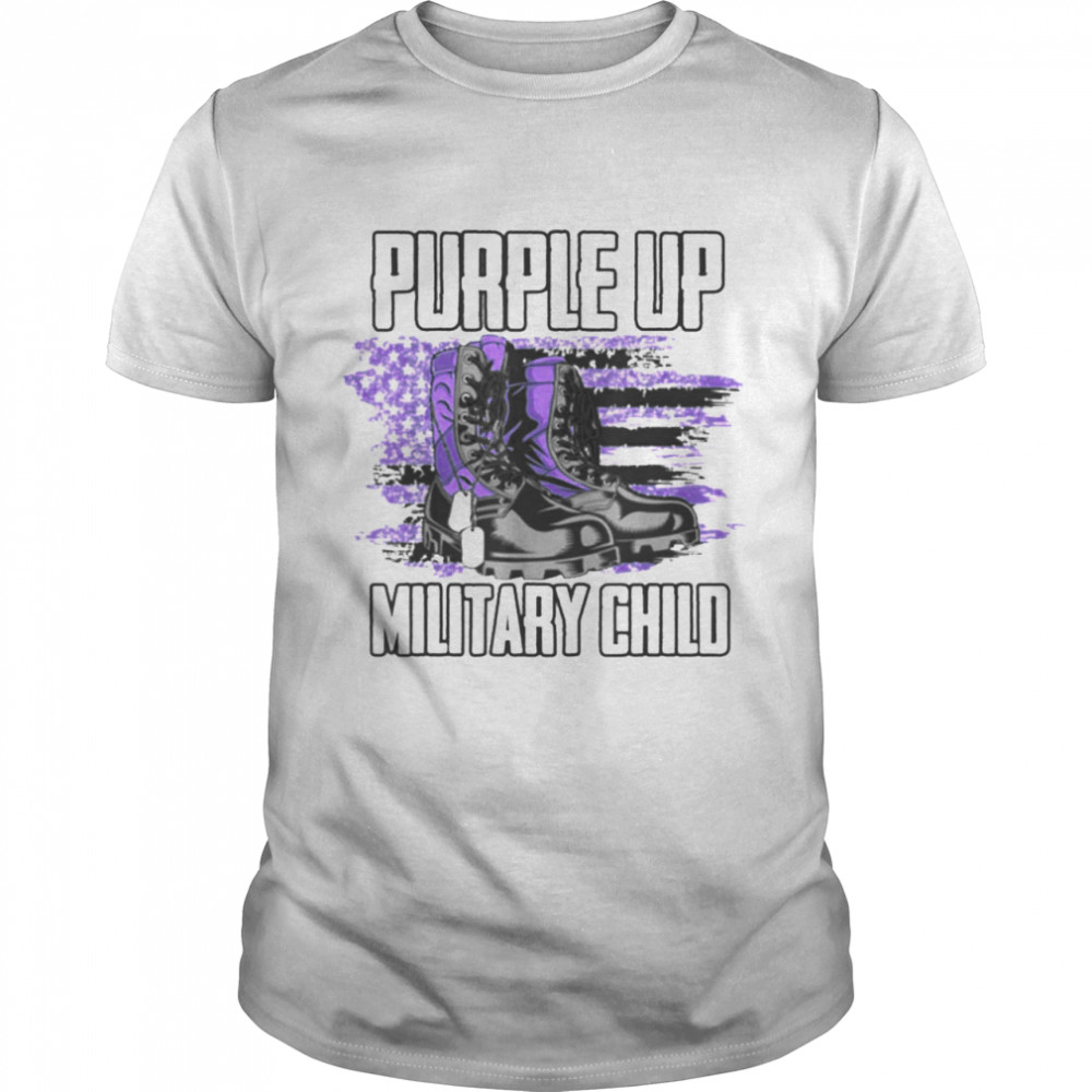 Purple Up For Military Child April Military kids Month Shirt