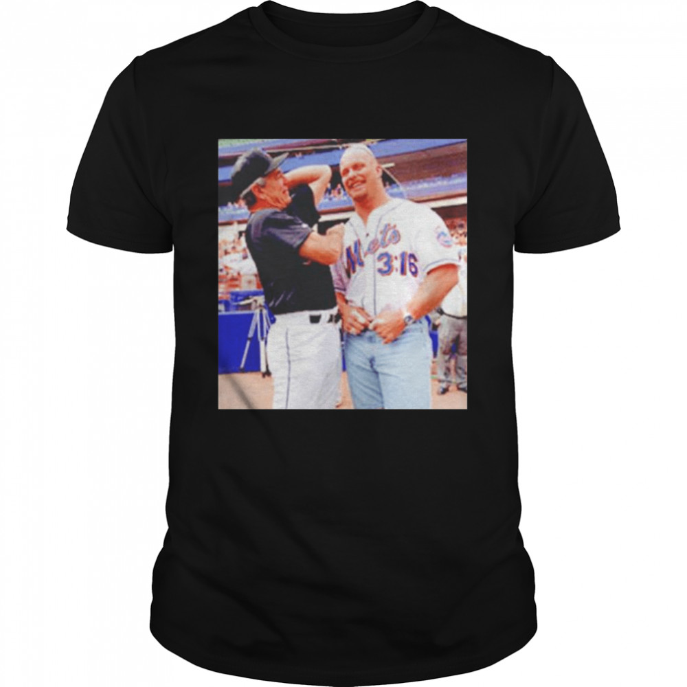 Stone Cold and Steve Austin Mets Jersey T-shirt
