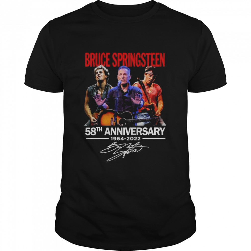Bruce Springsteen 58th anniversary 1964 2022 signature shirt