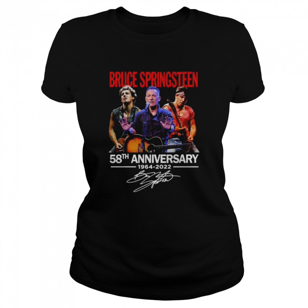Bruce Springsteen 58th anniversary 1964 2022 signature shirt Classic Women's T-shirt