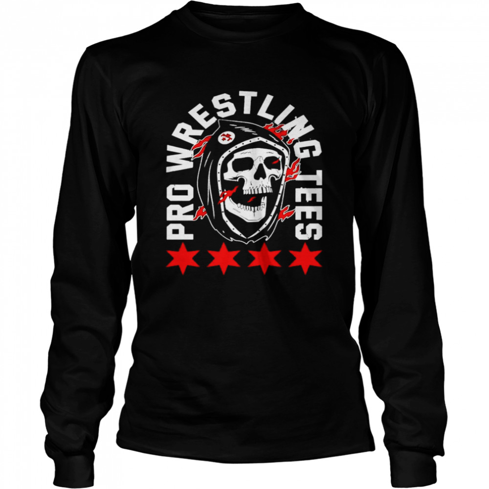 PWT Grim Reaper pro wrestling tees shirt Long Sleeved T-shirt