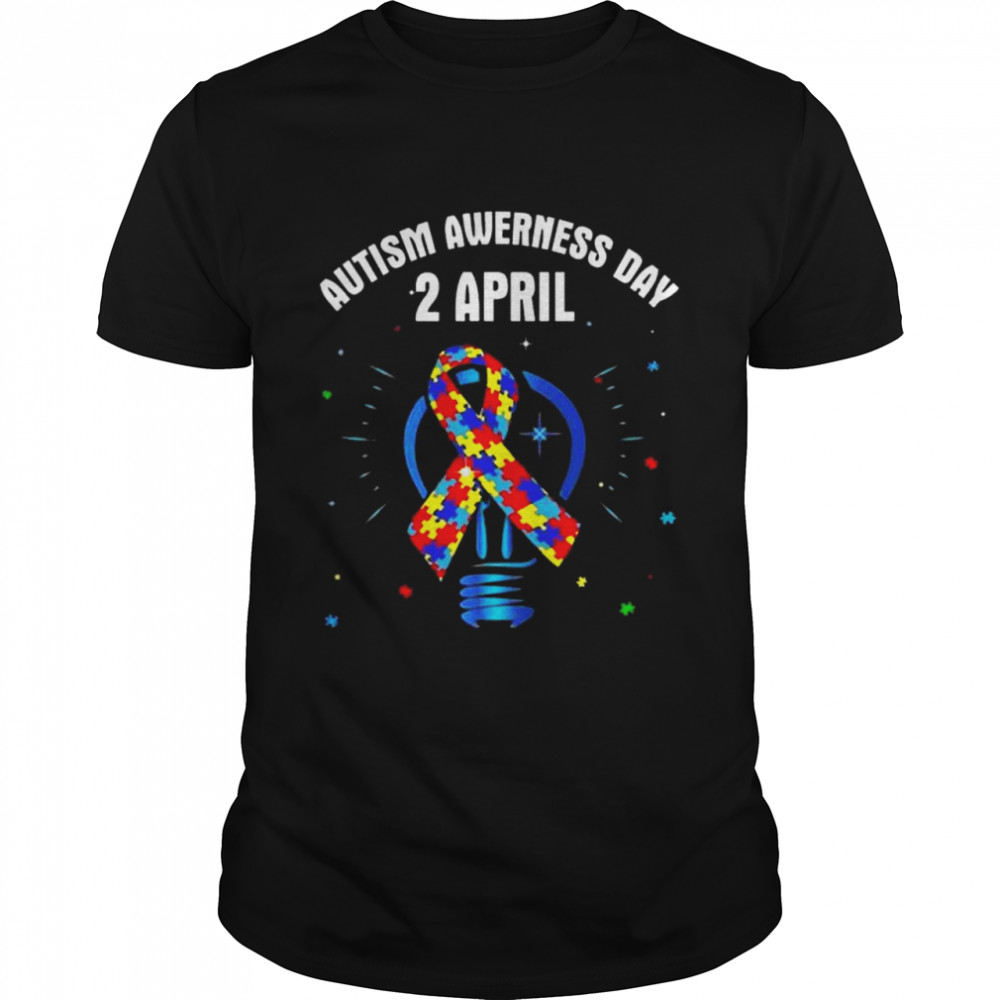 Light it up blue autism awareness day shirt