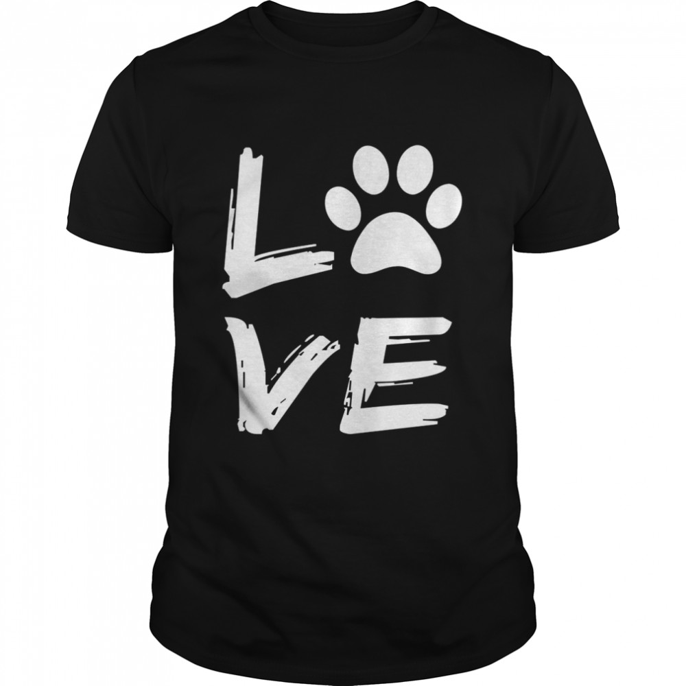 Love Dogs Perfect HundeLiebhaber Haustier Eltern Pfoten Geschenk Shirt