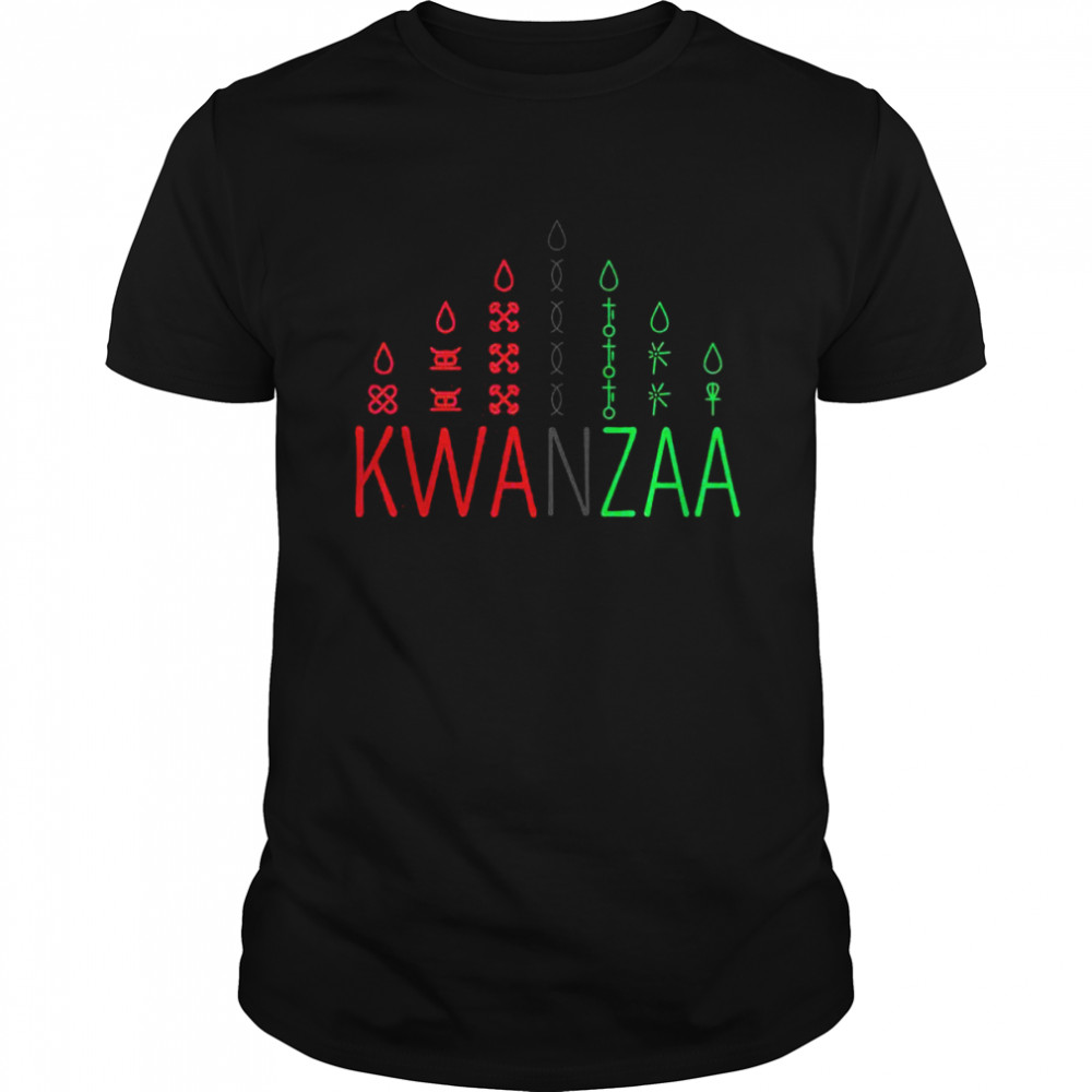 Stolzer afrikanischer amerikanischer Happy Kwanzaa Shirt
