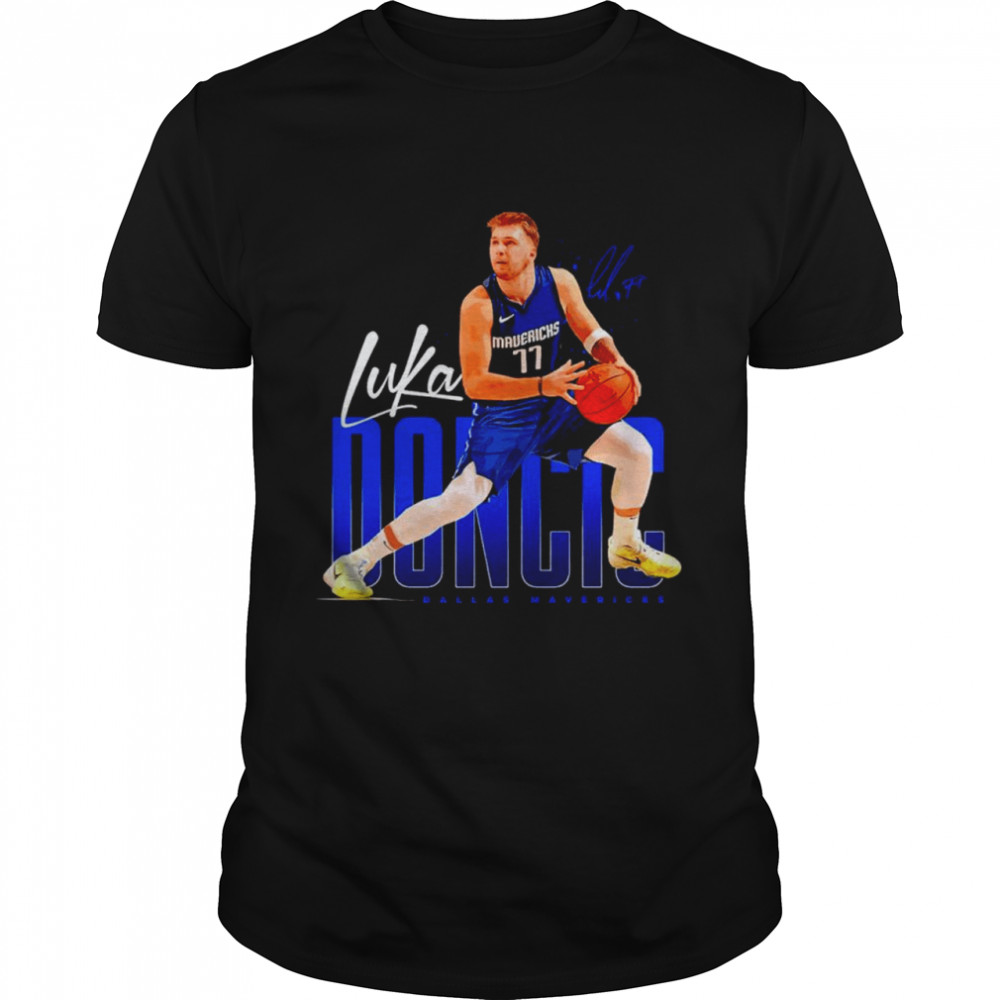Luka Doncic Dallas Mavericks Basketball Signatures  Classic Men's T-shirt