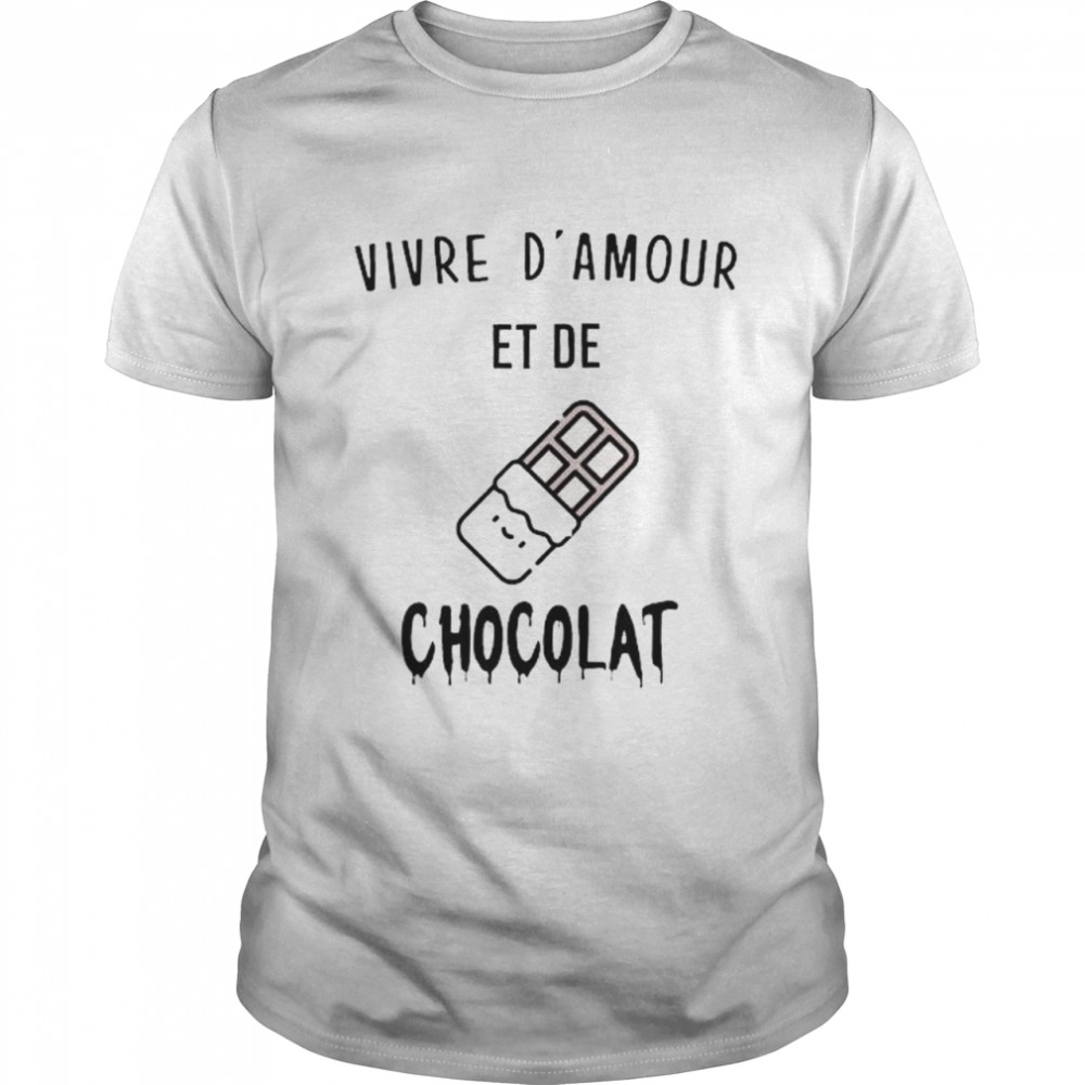 Vivre D’amour et de chocolat shirt Classic Men's T-shirt