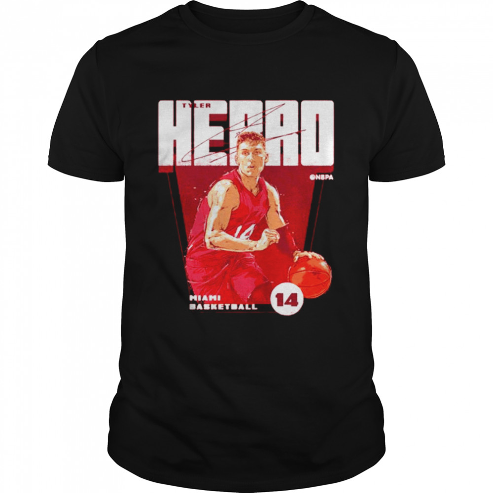 Tyler Herro Miami Basketball Signatures Shirt
