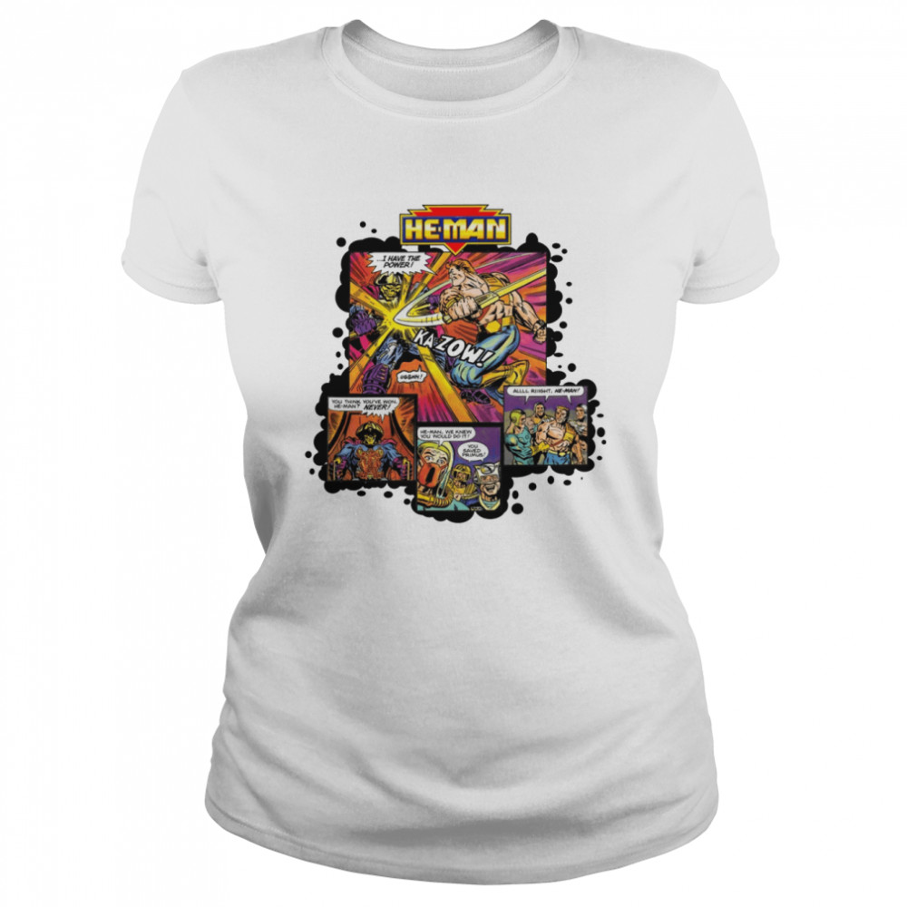 He-Man splash pages T- Classic Women's T-shirt
