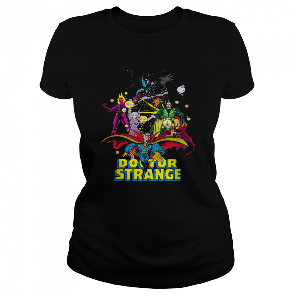 Marvel Doctor Strange Classic Comic Scene Graphic T- Classic Women's T-shirt